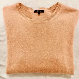 Quince Women's Cashmere Crewneck in CAMEL, Discontinued Color, Size L, NWOT